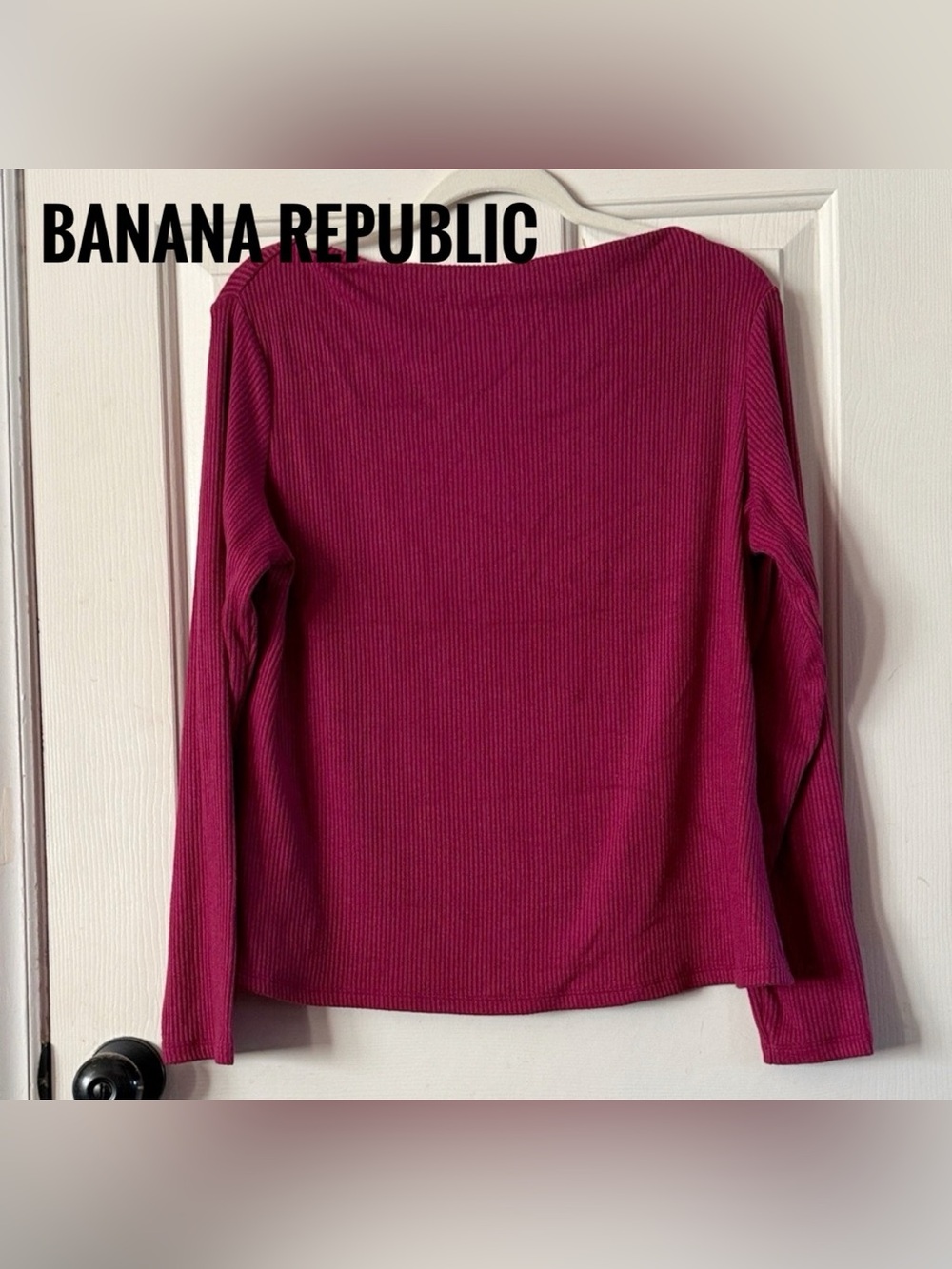 Banana Republic Ribbed Top in Rich Burgundy. NWOT. Sz XL